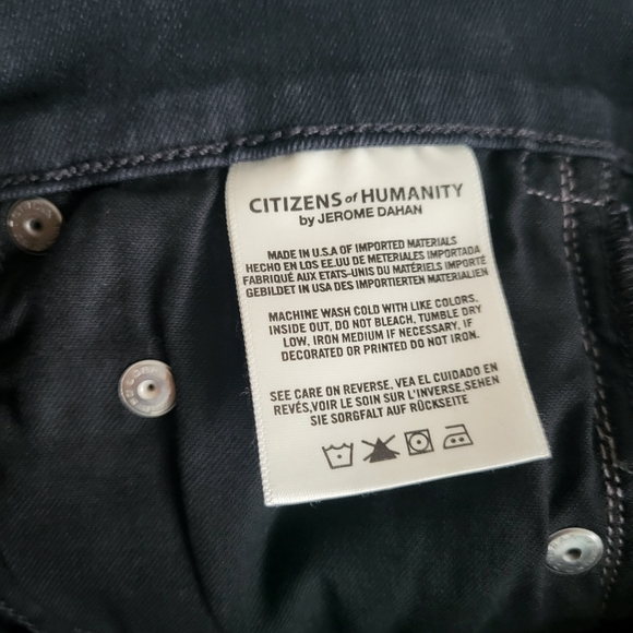 Citizens of Humanity Distressed High Rise Rocket Crop Jeans Size 26 - Picture 8 of 12